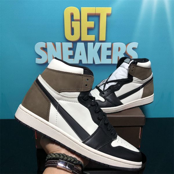 

jumpman 1 high basketball shoes men woman patent bred dark mocha trainers university blue suede outdoor 1s basketball sneaker breathable des