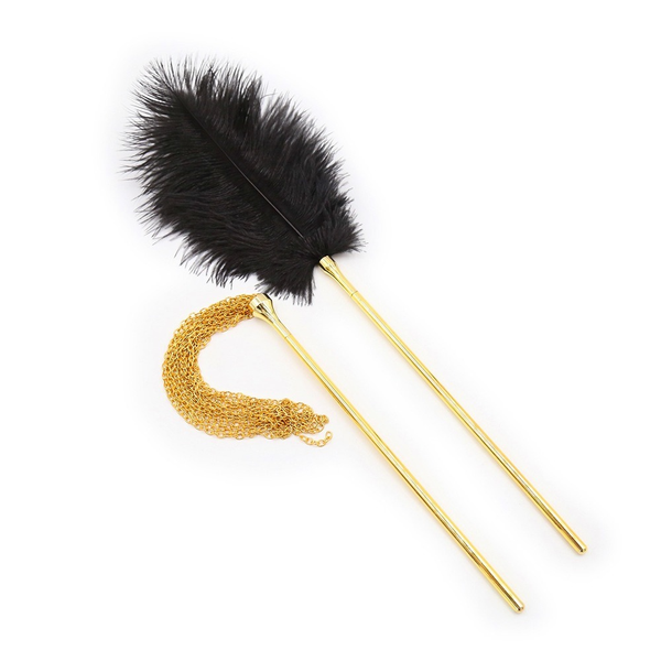

costumes chain feather whips flirting teasing flogger products sm bondage role play spanking clit tickler whip toys for coupl, Black