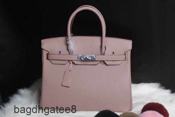 

bag bags leather birkins designer handbags women's litchi pattern head cowhide silver buckle one shoulder handbag 25 44pq