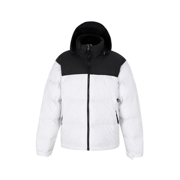 

winter down jacket hooded men woman windproof down coat jackets, Black