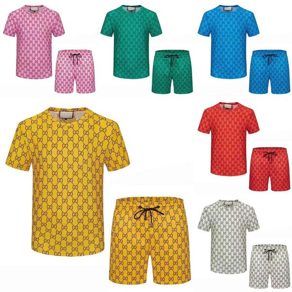 

men's t-shirts men and women's new fashion casual printing short suit, White;black