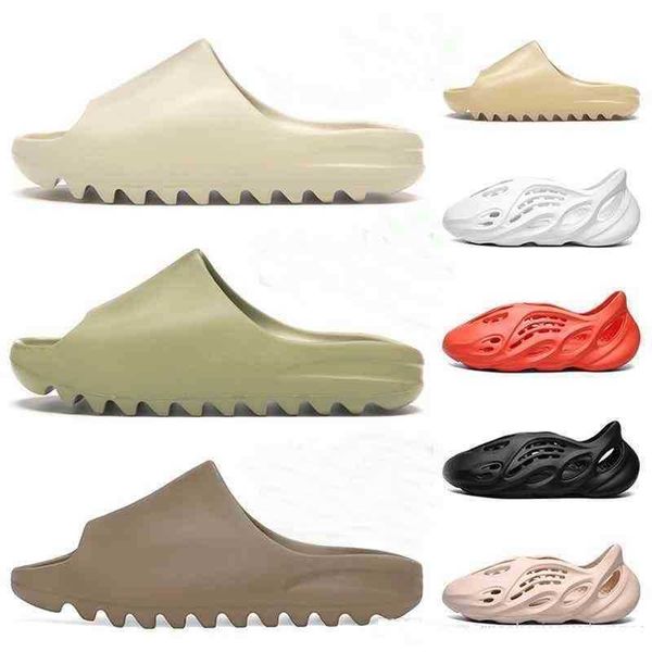 

yeesys foam west kanyees slipper clog triple black white fashion slippers womens mens beach sandals flip flops 36 -45 suer luxurys yeesyss y