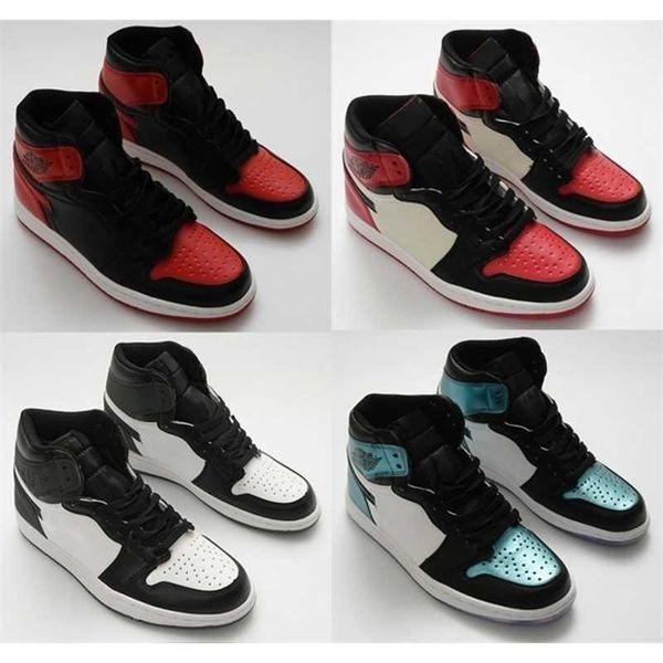 

shoes sneaker 1 og banned black red white men retro 1s size 36-47