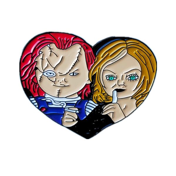 

other fashion accessories horror the nightmare before christmas brooch cute anime movies games hard enamel pins collect metal cartoon brooch, Silver
