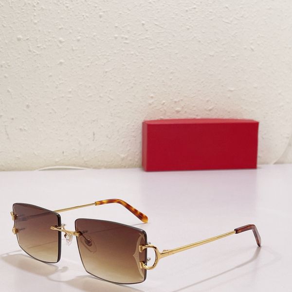 

new fashion designer frameless sunglasses for women vintage square design eyeglasses for men classic eyeglass leisure uv400 protection eyewe, White;black