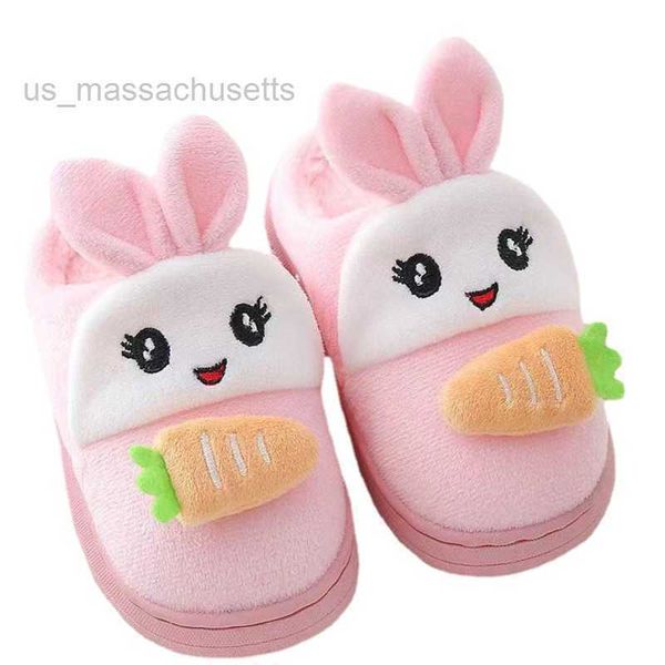 

slipper bottom for warmth and children' cotton slippers girls' indoor home cute baby winter l221025, Black;grey