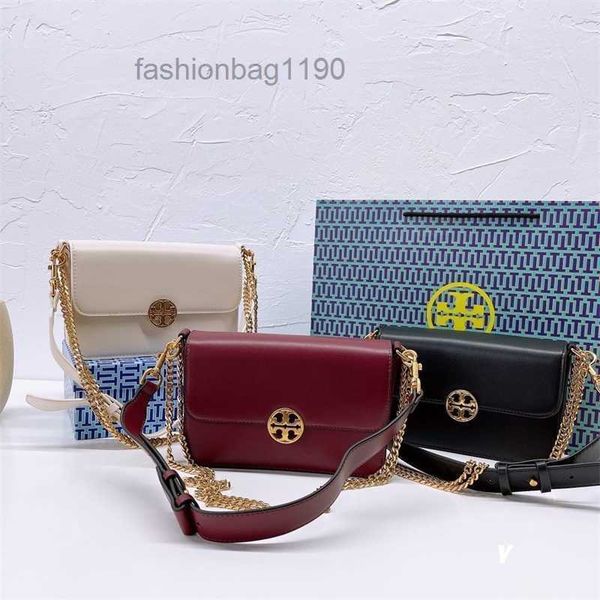 

bags designer burchs handbags t0rys women's bags leather chain with high-grade hand messenger single shoulder underarm women's bag
