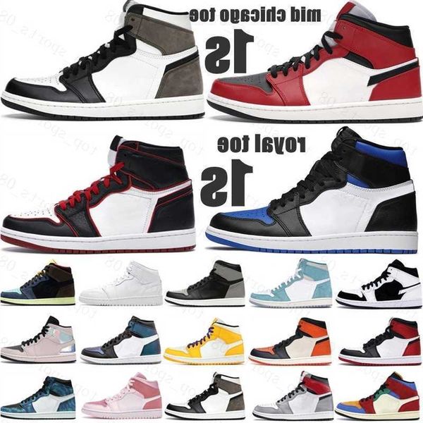 

boots new basketball shoes jumpman 1 1s og high pine green black court purple royal bred toe nc obsidian unc game basketball sneakers traine
