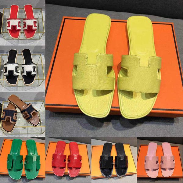 

leather slippers luxury summer flat-bottomed skate shoes in olan outdoor skateboard designer slippers h flip-flops sandals ladies beach, Black