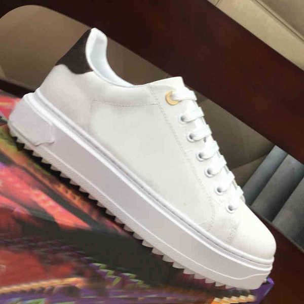 

lady flat casual shoes women travel leather lace-up sneaker letters woman 100% cowhide platform men gym large size 35-41