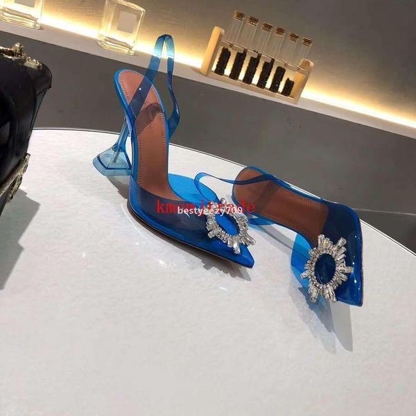 

shoe amina muaddi shoes begum crystal-embellished pvc slingback pumps restocks begum pvc slingbacks 10cm heel shoes original box bxx, Black
