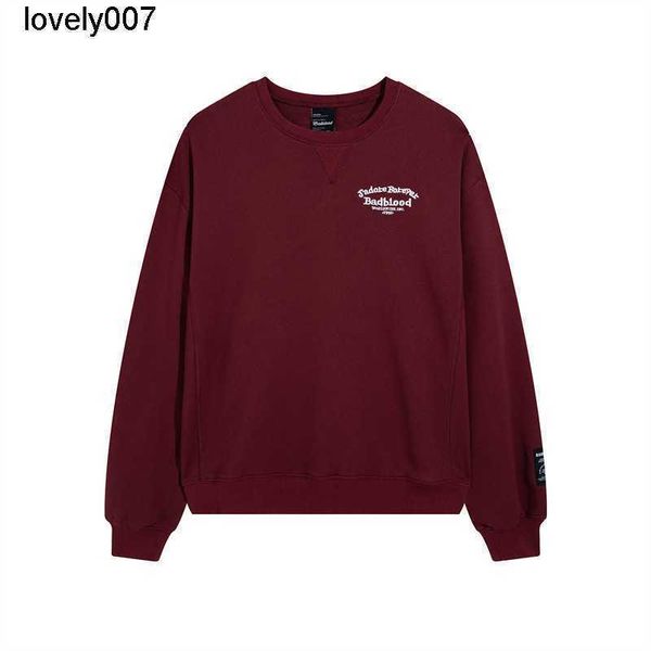 

men's hoodies designer sweatshirts minority badblood letter embroidery long sleeve same wine sweater, Black