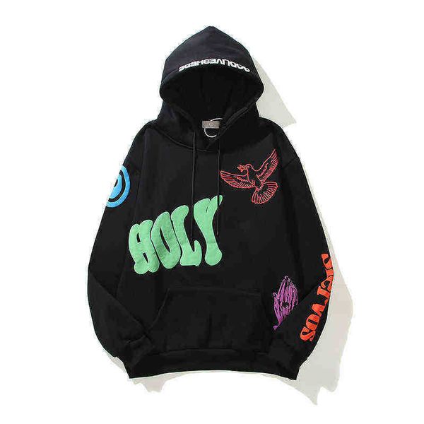

Designer Classic Wests Luxury Mens Hoodie Cpfm Kanyes Ye Must Be Born Again Printed Womens Couple Yzys Vintage Pullover Sweater Hooded, Clear