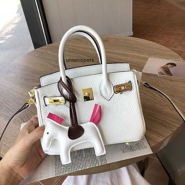

designers handbags birkin designer summer mini lychee pattern bag women's messenger shoulder handbag cowhide tide large capacity ayw