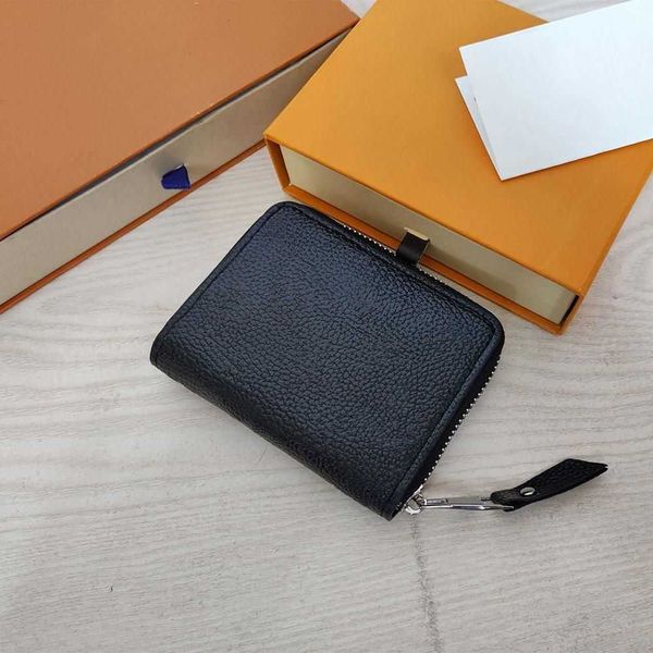 

designers wallets purses fashion short zippy wallet monograms classic zipper purse pallas bag flowers clutch leather coin pocket with box, Red;black
