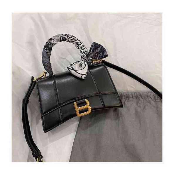

bags designer balencigas handbags hourglass french minority high sense small bag single shoulder portable leather female messenger