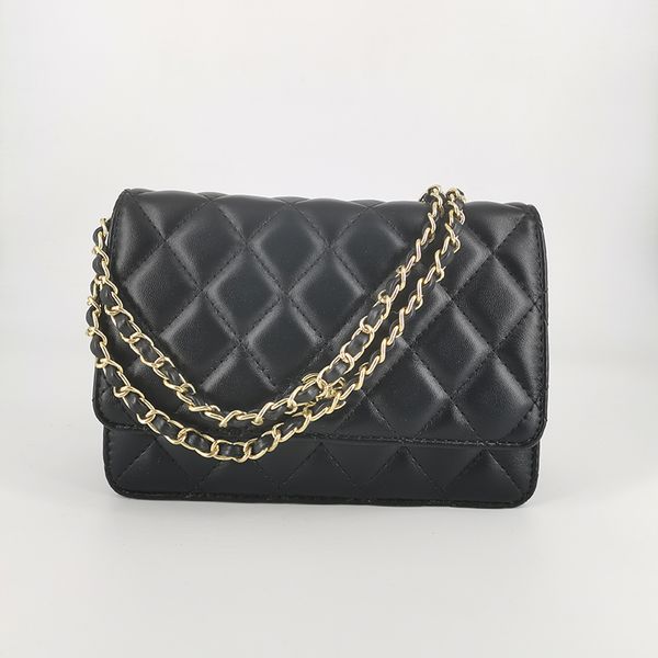 

women's cross-shoulder cross-chain messenger bag luxury designer brand's classic diamond check classic product
