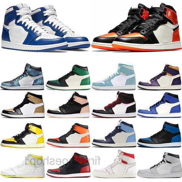 

hiking footwear high og basketballs shoes 1s royal toe pink green black court purple white unc patent men sneakers eur 36-46 ask6