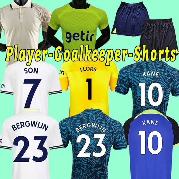 

fans player version tottenham men kids 22 23 son bergwijn soccer jersey 2022 2023 jersey romero reguilon kulusevski richarlison kane skipp g, Black;yellow