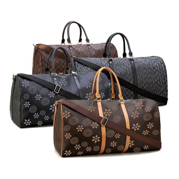 

luggage boarding totes bag designer handbags women lvs shoulder pu leather classic plaid pocket christmas gift old flower handle travel cros