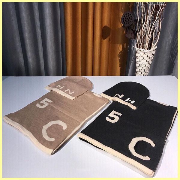 

women knit cashmere scarf beanie sets luxurys designers caps hats mens women fitted hats casquette brands c scarfs good 21111706r263e, Blue;gray