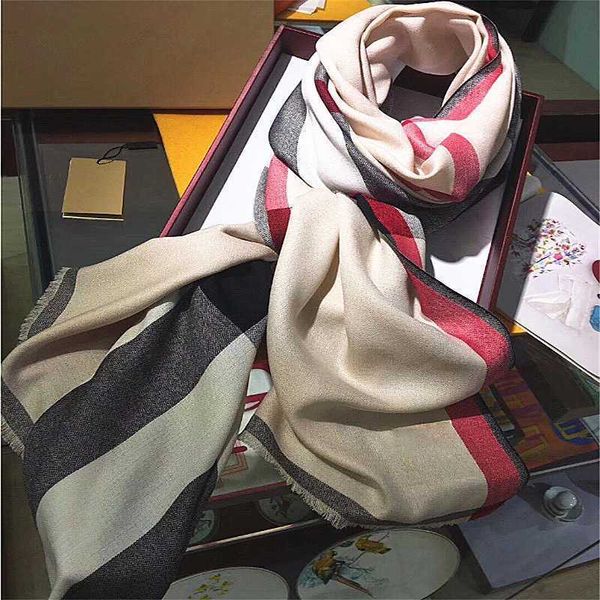 

burbrerys scarf 2020g bajia check printed for women in autumn and winter, Blue;gray