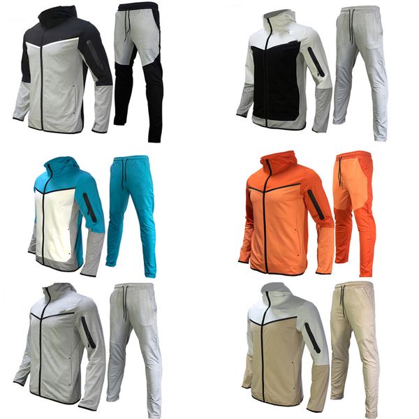 

designer tracksuit casual suit men's women's science technology basketball hooded lette wool pants sweatshirt couple tracksuit jac, Gray