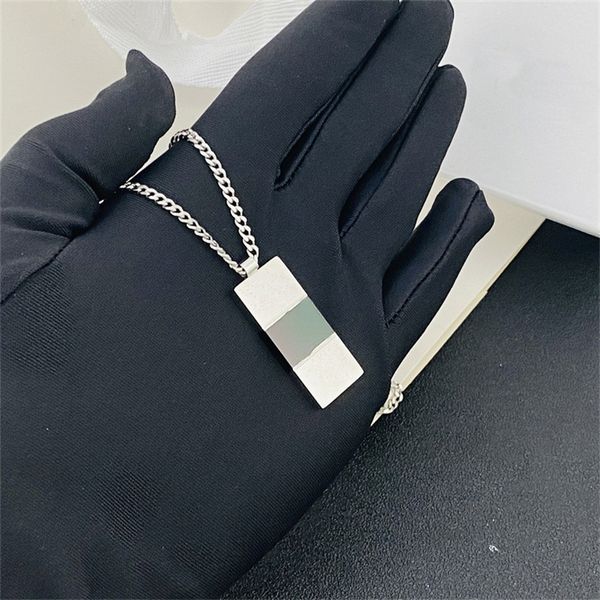 

couple wedding jewellery necklace for women fashion pendants exquisite silver chains necklaces stainless steel chain luxury designer jewelry