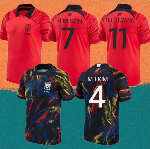 

2022 south korea soccer jersey 22/23 son kim hwang lee jeong sung lee kwon national team shirt football uniform, Black