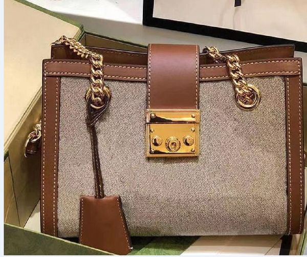 

womens leather shoulder bags designer classic brown canvas leather small shoulder bag 26cm handbag come with brand dust bag serial number