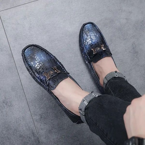 

Men Fashion British Love Shoes PU Pure Color Simple Classic Various Leisure Business Positive Shoes AD340-1, Clear