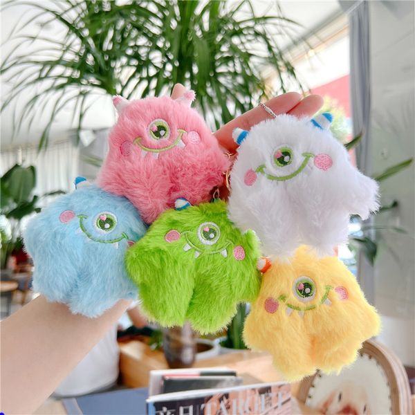 

cartoon super cute big eye monster cute girl plush toy doll pendant bag