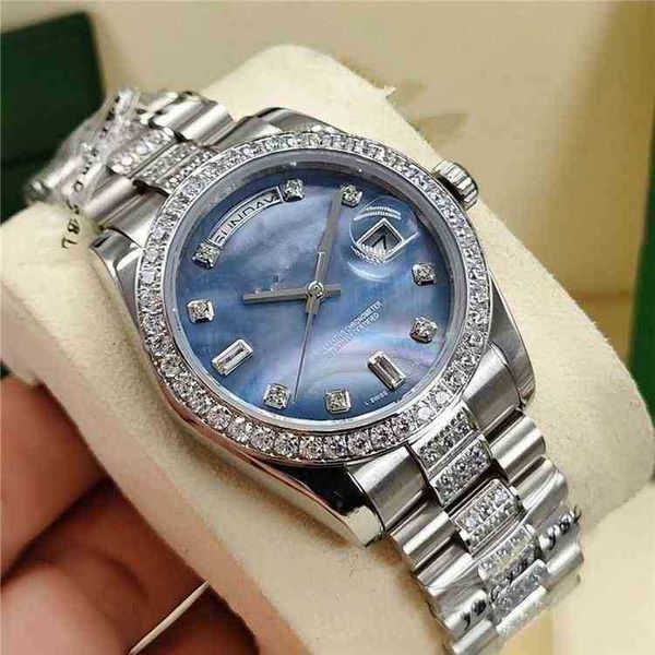 

3235 power reserve 72 datejust ladies fashion watches mens montre diamond movement luxury designer watch fashion women's men's ceu, Slivery;brown