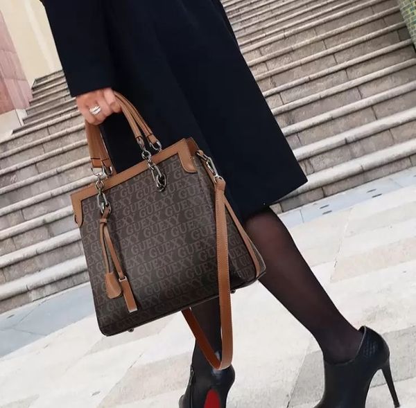 

female bags fashion handbag hit color large-capacity one-shoulder messenger bag