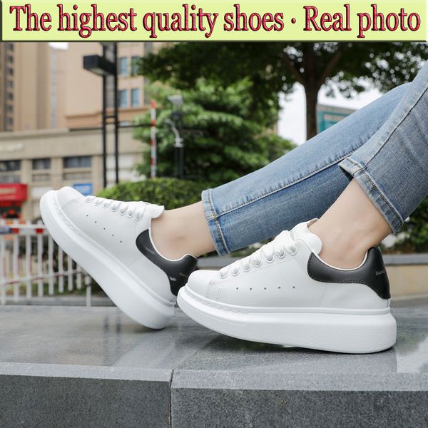 

casual heightening shoes height increasing alexander sneaker mc alexanders queen mans woman genuine leather lighten black and white women mq