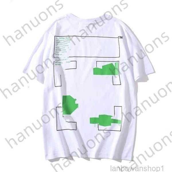 

men's t-shirts off offs white yellow warning strip printing student couple loose short sleeve t-shirt fashion printed letter x the back, White;black