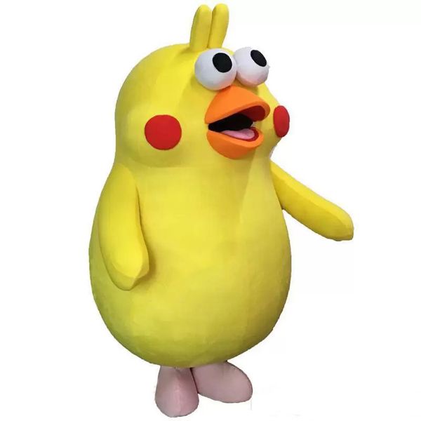 

supercute japanese cartoon parrot brother mascot lovely character mascot costume fat parrot suit, Red;yellow