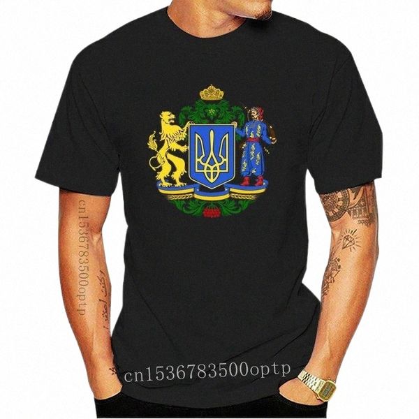 

men's t-shirts asian size print ukraine flag patriotism national emblem t-shirt short sleeve o-neck tshirt for men women hcp778men&#039, White;black