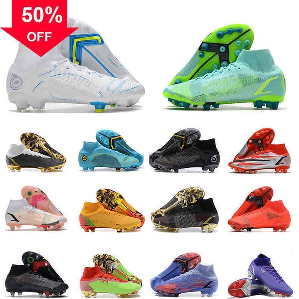 

soccer shoes ronaldo cr7 mercurial vapores 14 xiv elite sg pro anti clog cleats outdoor superfly 8 viii cr110 neymar acc football boots us k, Black