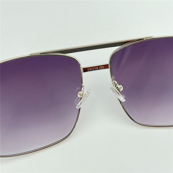 

66s sunglasses classic attitude sunglasses for men metal square gold frame uv400 vintage popular style 0259 glasses protection eyewear with, White;black