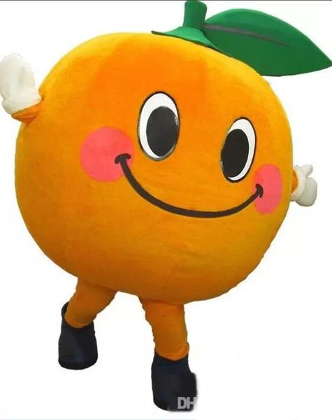 

2022 halloween new custom orange mascot costume, Red;yellow