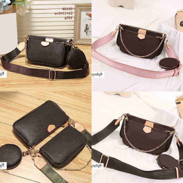 

bags messenger multi pochette accessories crassbody m44840 purse m44813 a three-piece l purses chain style women bag pu totes