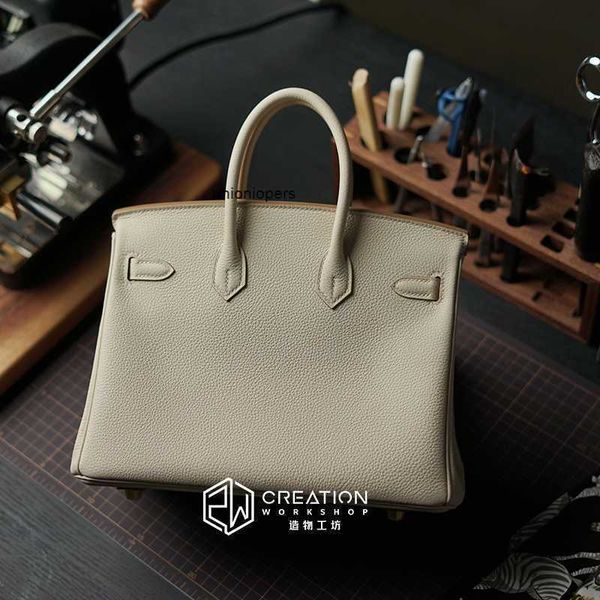 

designers handbags herme birkin women bags 25/30/35 material bag handmade leather diy set togo style lychee design workshop large capacity a