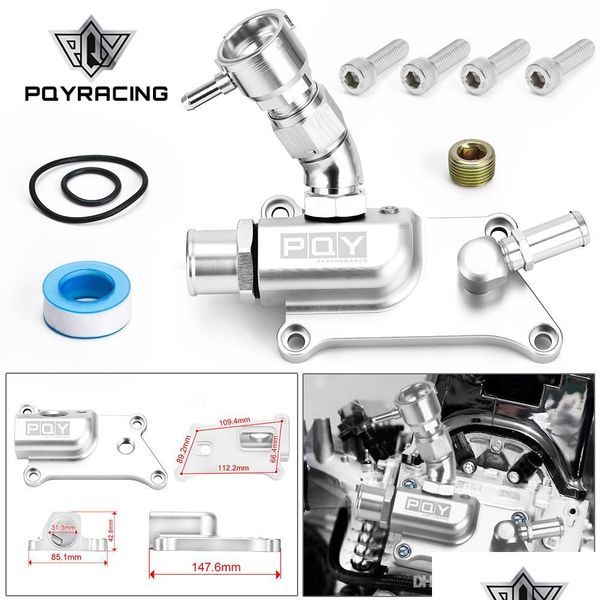 

engine assembly pqy upper coolant housing straight with filler neck thermost radiator cap er for k24 k20z3 pqyimk09s dr dhamc