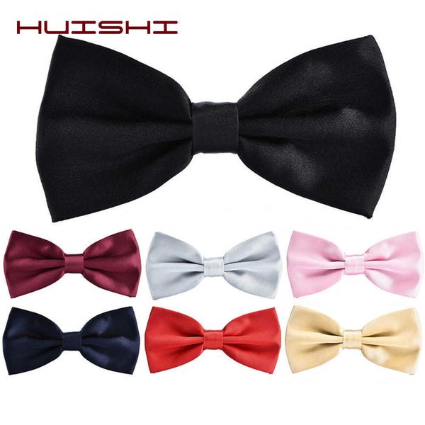 

bow ties huishi male solid color bow ties marriage black pink blue red bow tie for men candy color butterfly cravat bowtie butterflies l2210, Black;gray