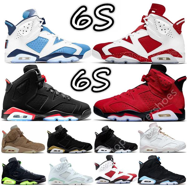 

6 6s mens jorden basketball shoes sneakers toro unc metallic silver red oreo gold hoops blue triple black cat bred dmp medium olive carmine