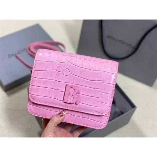 

bags designer balencigas handbags hourglass crocodile b-button tofu leather small square female messenger single shoulder stewardess kangkan