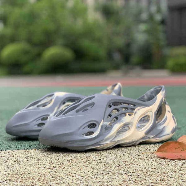 

fashion slipper mxt yeesys sandal moon gray kanyees foam rubber mens womens slip-on slide camo men women slippers west eur 36-45, Black