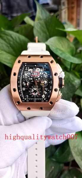 

elling excellent men's watch wristwatches 18k rose gold skeleton black dial rubber strap bands automatic mens watch watches, Slivery;brown
