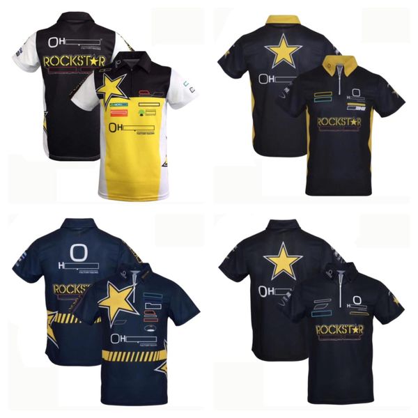 

moto motorcycle t-shirt men's and women's leisure team factory clothing fast dry breathable racing lapel polo shirt